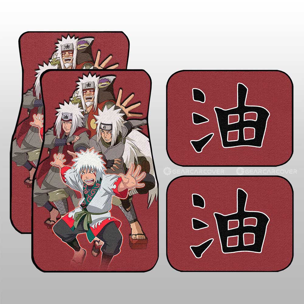 Jiraiya Car Floor Mats Custom Car Accessories For Fans - Gearcarcover - 1