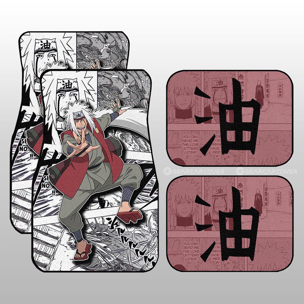 Jiraiya Car Floor Mats Custom Car Accessories Mix Manga - Gearcarcover - 1