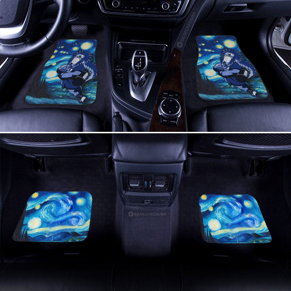 Jiraiya Car Floor Mats Custom Starry Night Styles - Gearcarcover - 2