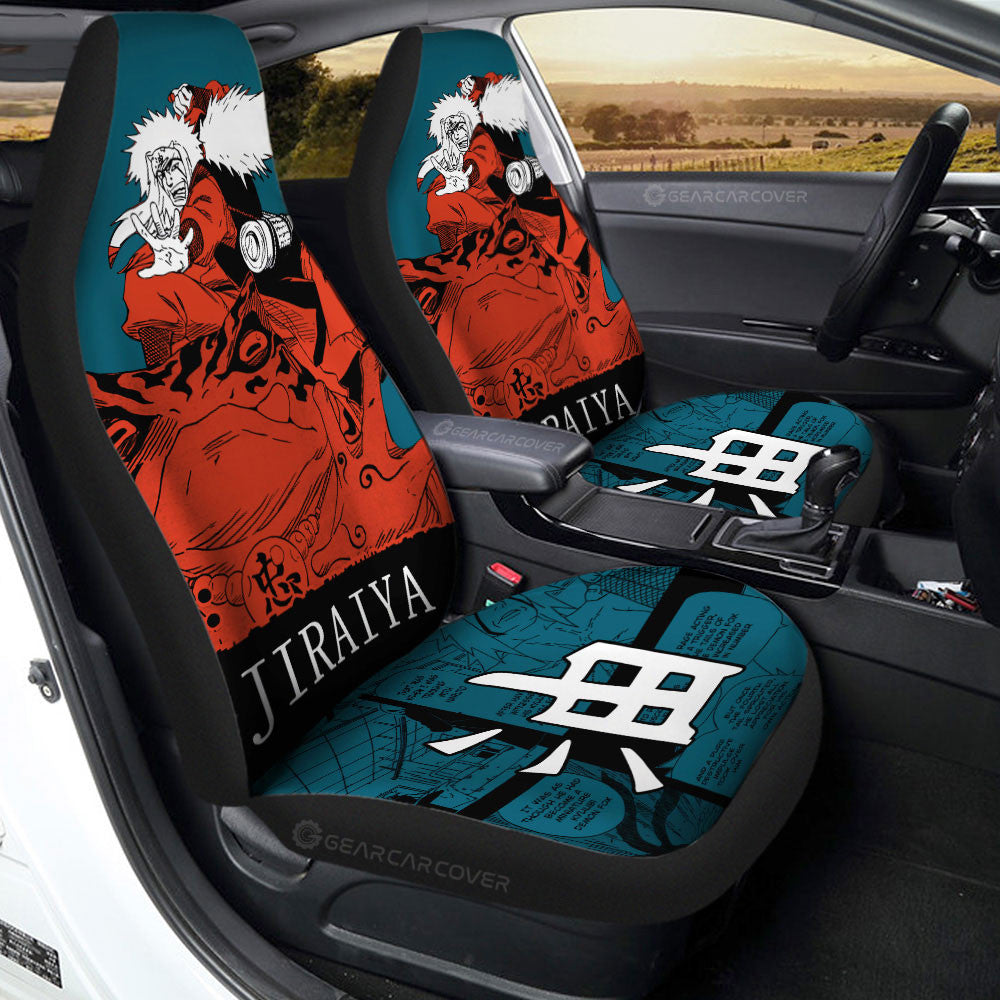 Jiraiya Car Seat Covers Custom Anime Car Accessories Manga Color Style - Gearcarcover - 1