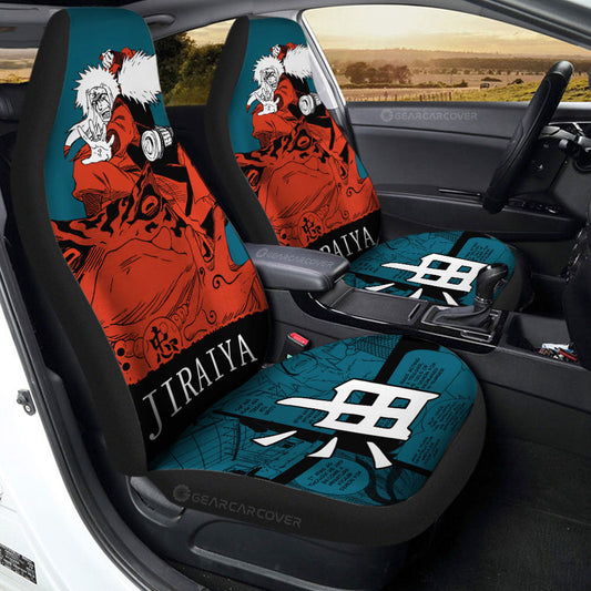 Jiraiya Car Seat Covers Custom Anime Car Accessories Manga Color Style - Gearcarcover - 1