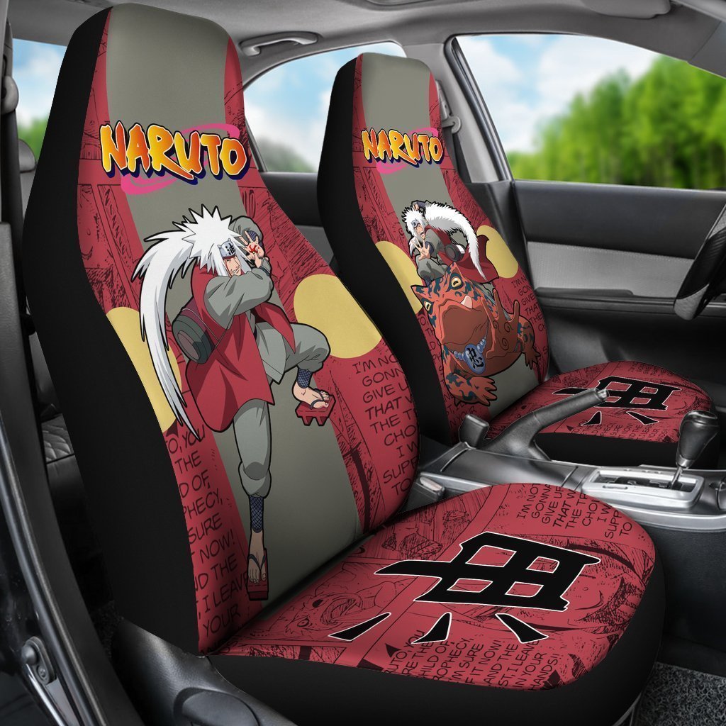 Jiraiya Car Seat Covers Custom Anime Car Interior Accessories - Gearcarcover - 3