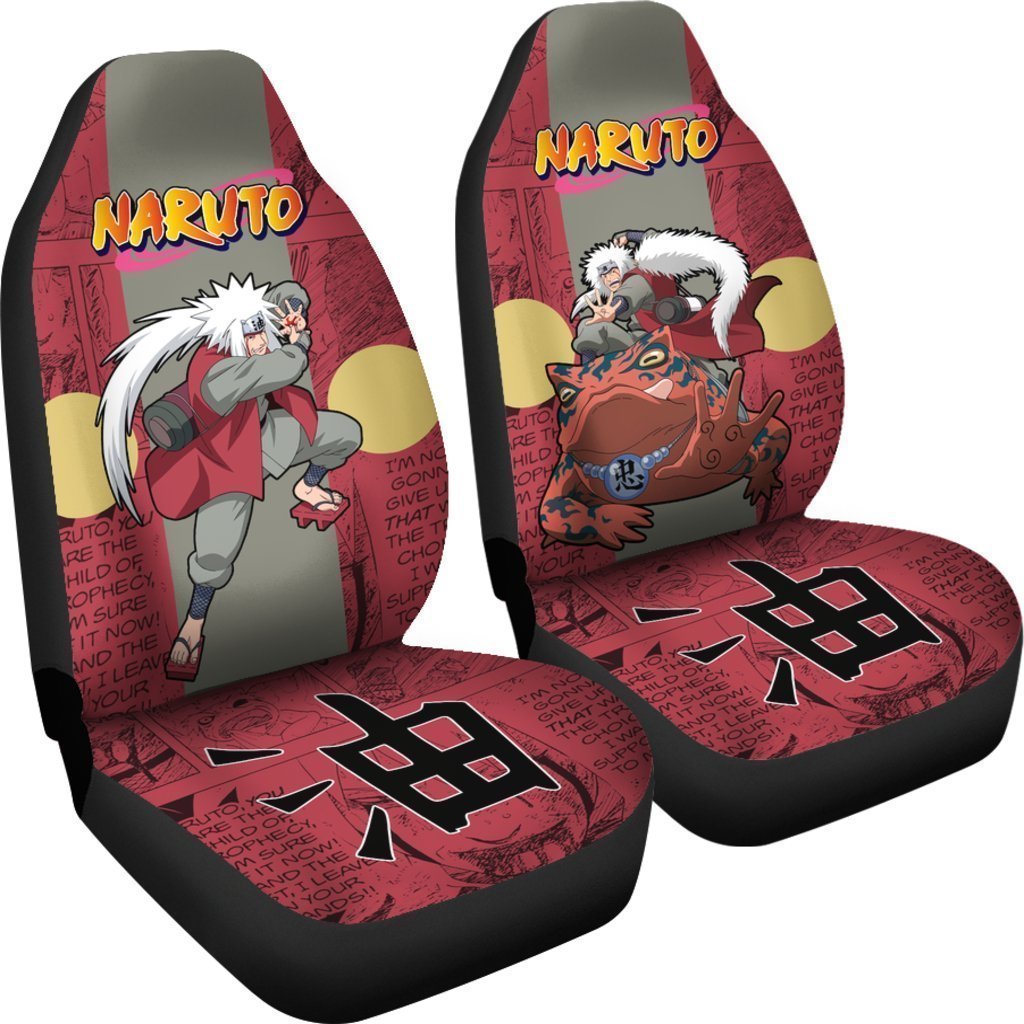 Jiraiya Car Seat Covers Custom Anime Car Interior Accessories - Gearcarcover - 4