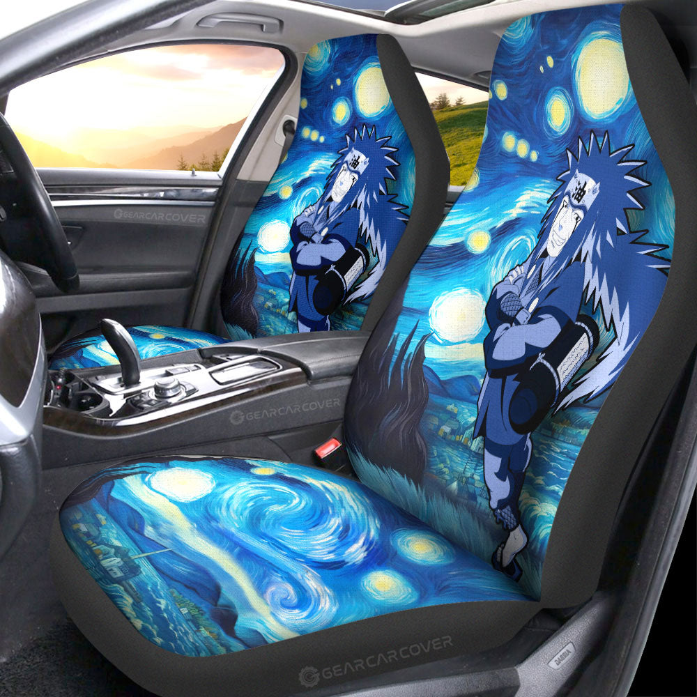 Jiraiya Car Seat Covers Custom Starry Night Styles - Gearcarcover - 1