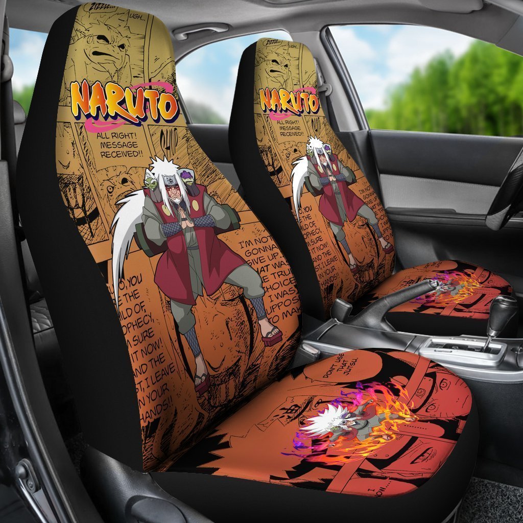 Jiraiya Car Seat Covers Gift For Fan Anime - Gearcarcover - 3
