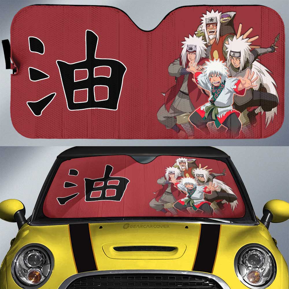 Jiraiya Car Sunshade Custom Anime Car Accessories For Fans - Gearcarcover - 1