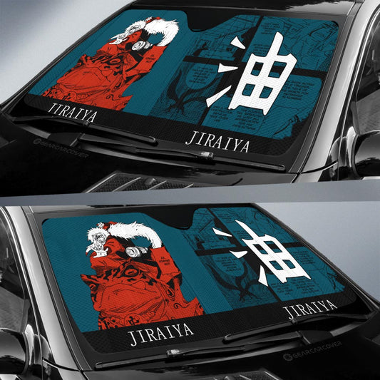 Jiraiya Car Sunshade Custom Anime Car Accessories Manga Color Style - Gearcarcover - 2