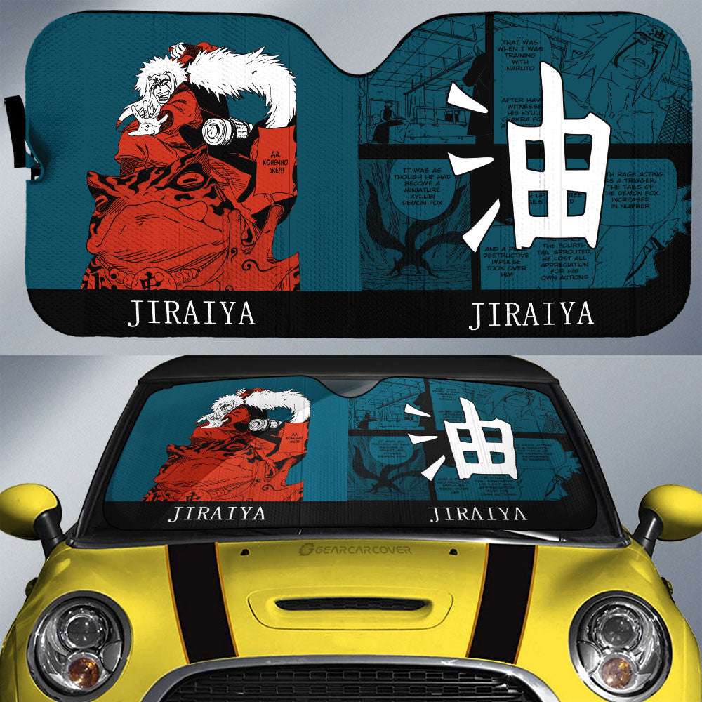 Jiraiya Car Sunshade Custom Anime Car Accessories Manga Color Style - Gearcarcover - 1