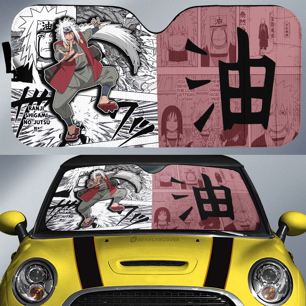 Jiraiya Car Sunshade Custom Anime Mix Manga Car Accessories - Gearcarcover - 1