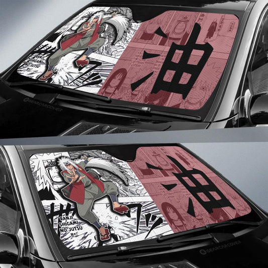 Jiraiya Car Sunshade Custom Mix Manga Car Accessories - Gearcarcover - 2