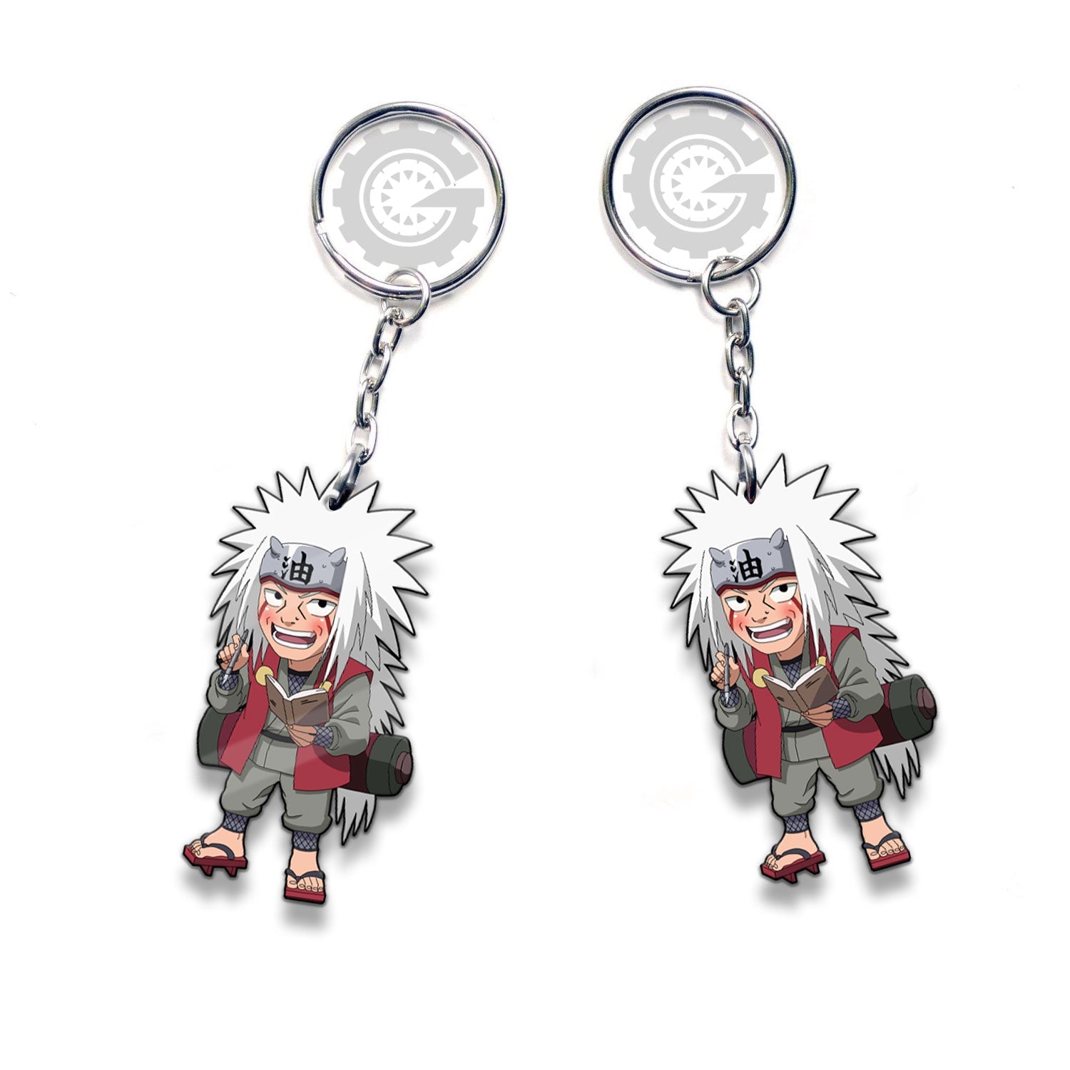 Jiraiya Keychains Custom Anime Car Accessories - Gearcarcover - 3