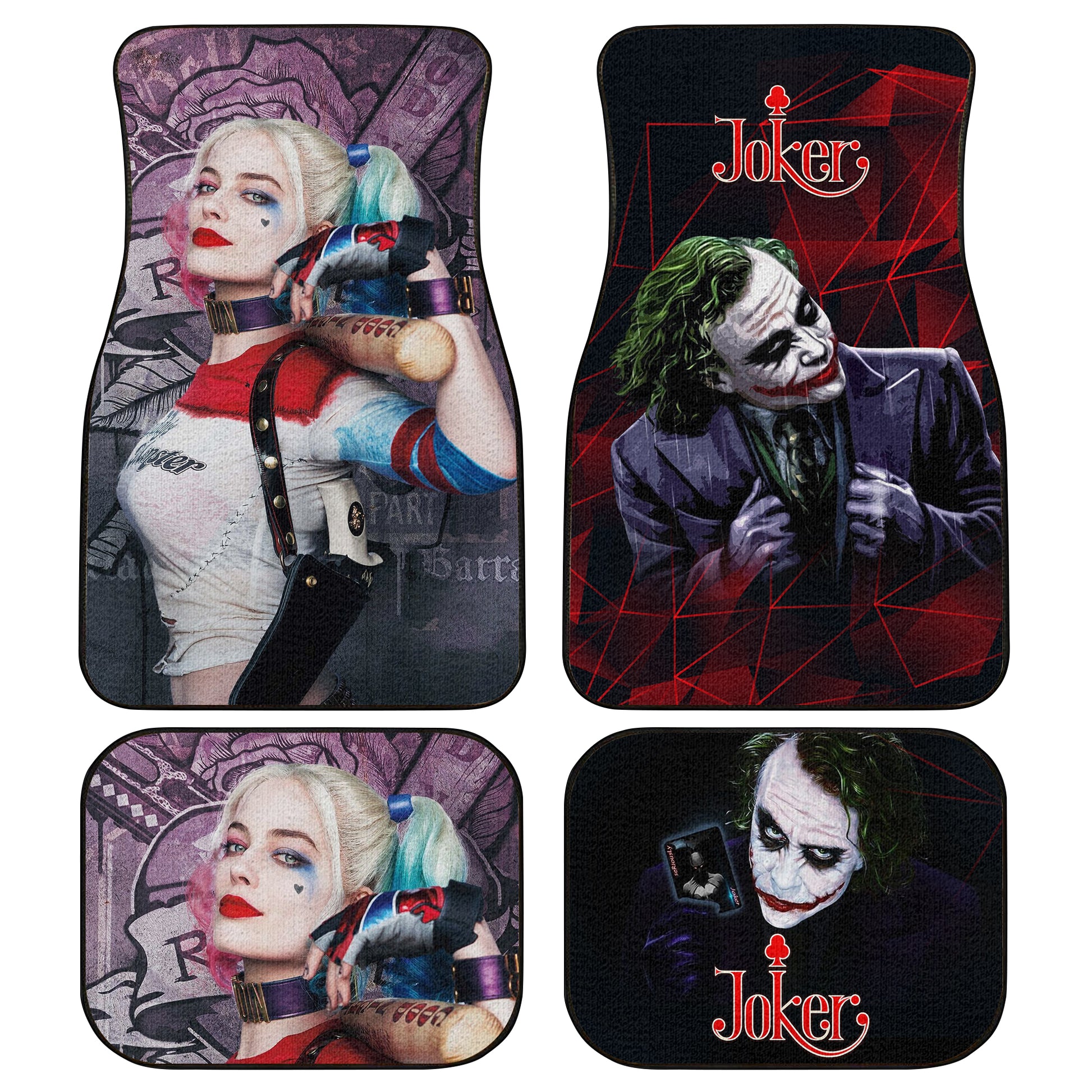 Joker Harley Quinn Car Floor Mats Custom Movies Car Accessories - Gearcarcover - 5