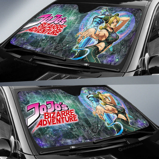 Jolyne Kuujou Car Sunshade Custom JJBA Car Accessories Galaxy Style - Gearcarcover - 2