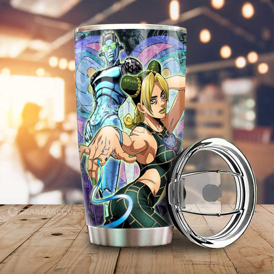 Jolyne Kuujou Tumbler Cup Custom JJBA Anime Car Accessories Galaxy Style - Gearcarcover - 1