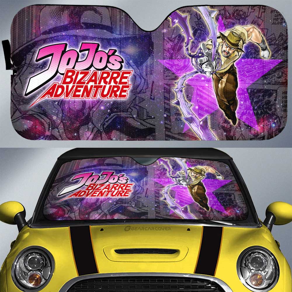 Joseph Joestar Car Sunshade Custom Galaxy Manga JJBA - Gearcarcover - 1