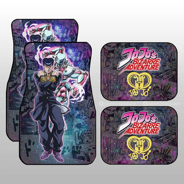 Josuke Higashikata Car Floor Mats Custom Galaxy Style JJBA Car Accessories - Gearcarcover - 1
