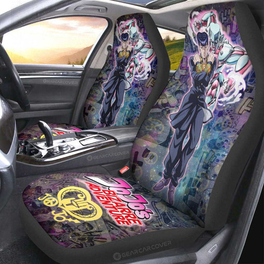 Josuke Higashikata Car Seat Covers Custom Galaxy Style JJBA Car Accessories - Gearcarcover - 2