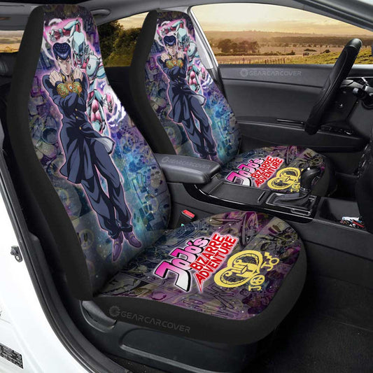 Josuke Higashikata Car Seat Covers Custom Galaxy Style JJBA Car Accessories - Gearcarcover - 1