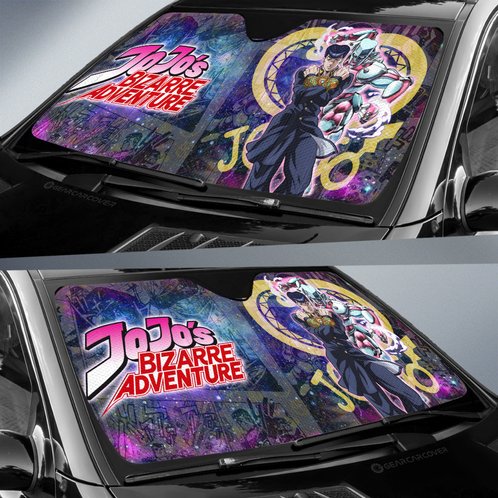 Josuke Higashikata Car Sunshade Custom JJBA Car Accessories Galaxy Style - Gearcarcover - 2