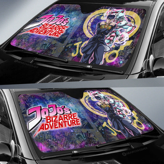 Josuke Higashikata Car Sunshade Custom JJBA Car Accessories Galaxy Style - Gearcarcover - 2