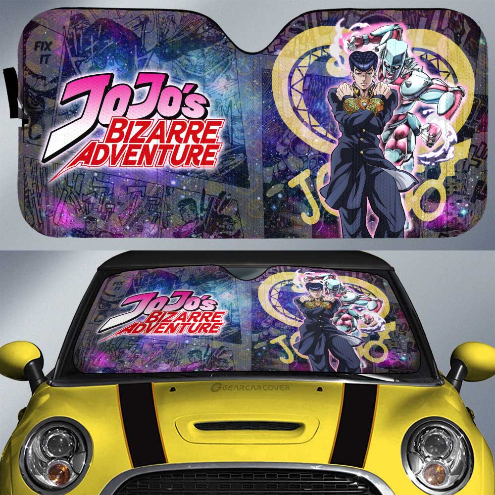 Josuke Higashikata Car Sunshade Custom JJBA Car Accessories Galaxy Style - Gearcarcover - 1