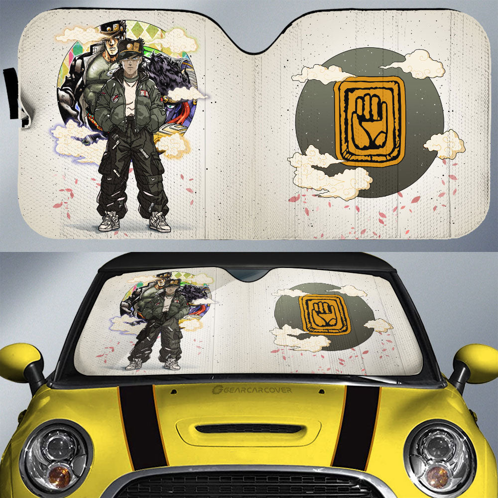 Jotaro Kujo Car Sunshade Anime Collection - Gearcarcover - 1