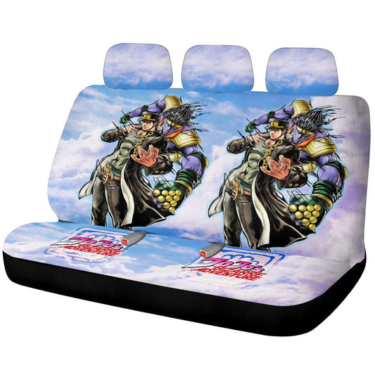 Joutarou Kuujou Car Back Seat Cover Custom Bizarre Adventures - Gearcarcover - 1