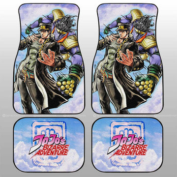 Joutarou Kuujou Car Floor Mats Custom Bizarre Adventures - Gearcarcover - 1