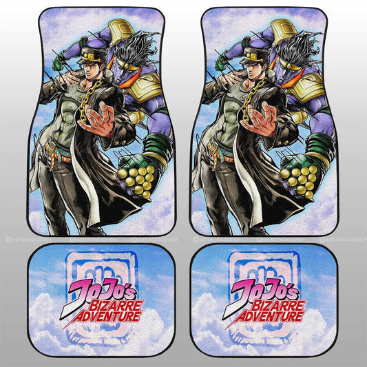 Joutarou Kuujou Car Floor Mats Custom Bizarre Adventures - Gearcarcover - 1