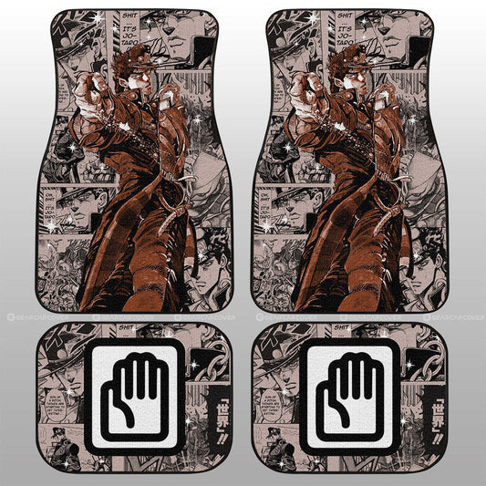Joutarou Kuujou Car Floor Mats Custom Car Accessories - Gearcarcover - 1
