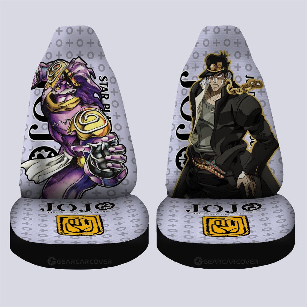 Joutarou Kuujou Car Seat Covers Custom Bizarre Adventure Car Accessories - Gearcarcover - 4