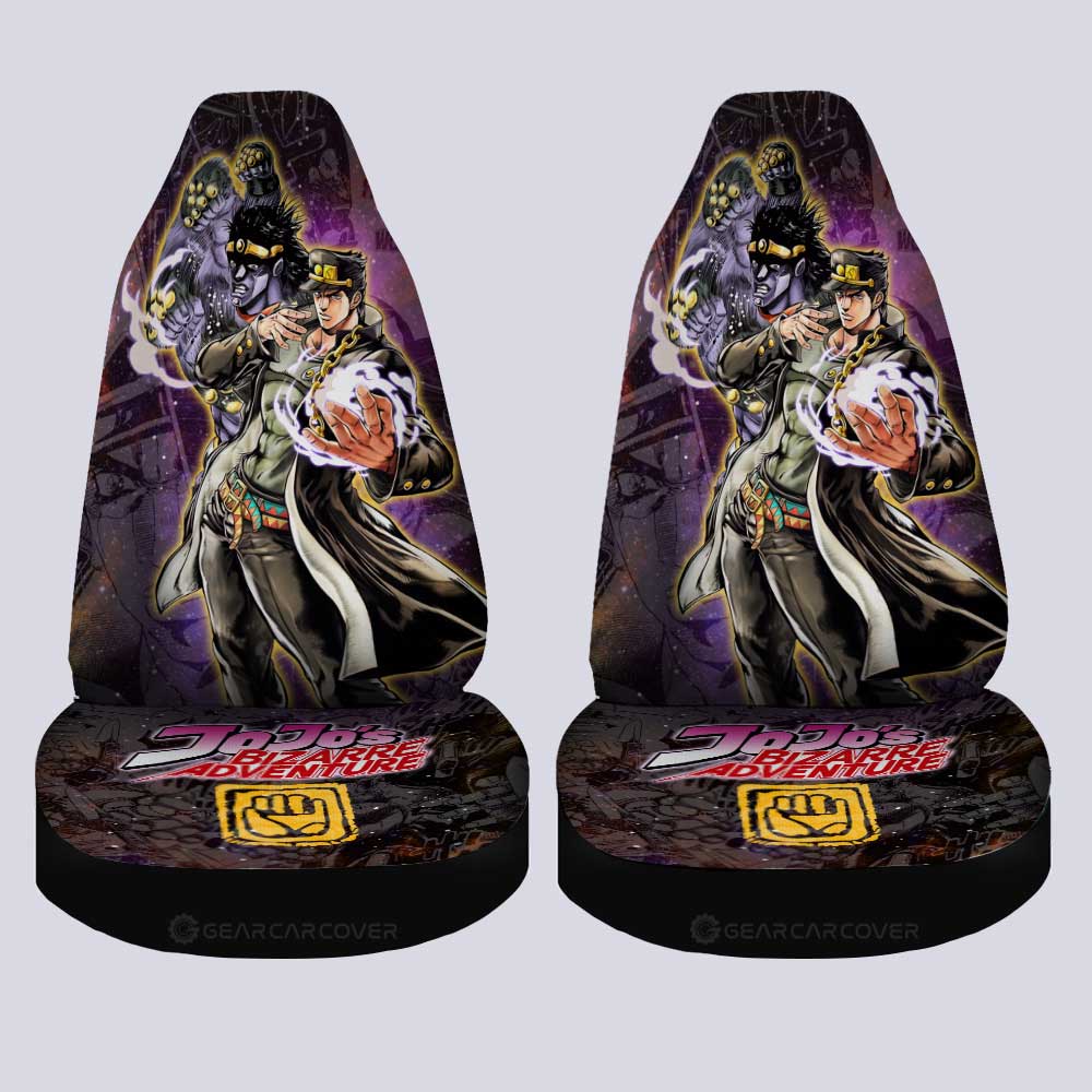 Joutarou Kuujou Car Seat Covers Custom Galaxy Style JJBA Car Accessories - Gearcarcover - 4
