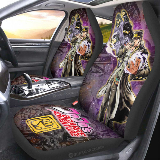 Joutarou Kuujou Car Seat Covers Custom Galaxy Style JJBA Car Accessories - Gearcarcover - 2