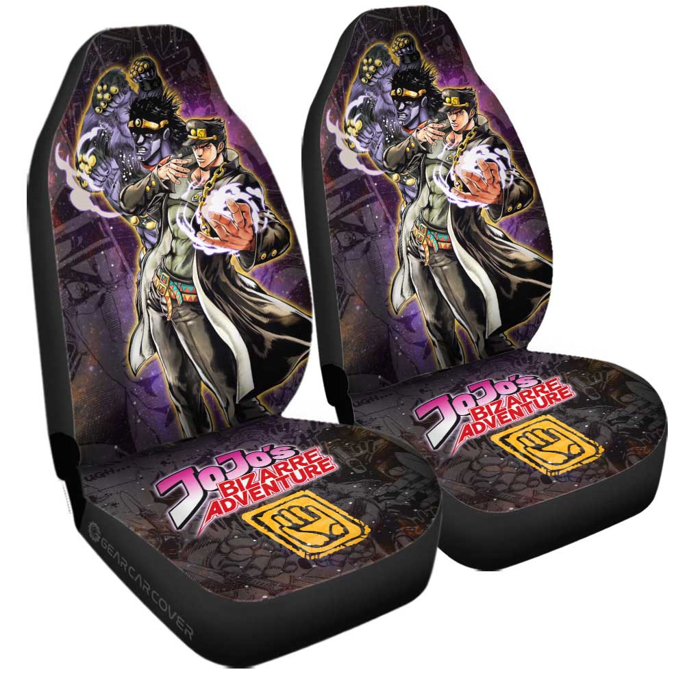 Joutarou Kuujou Car Seat Covers Custom Galaxy Style JJBA Car Accessories - Gearcarcover - 3