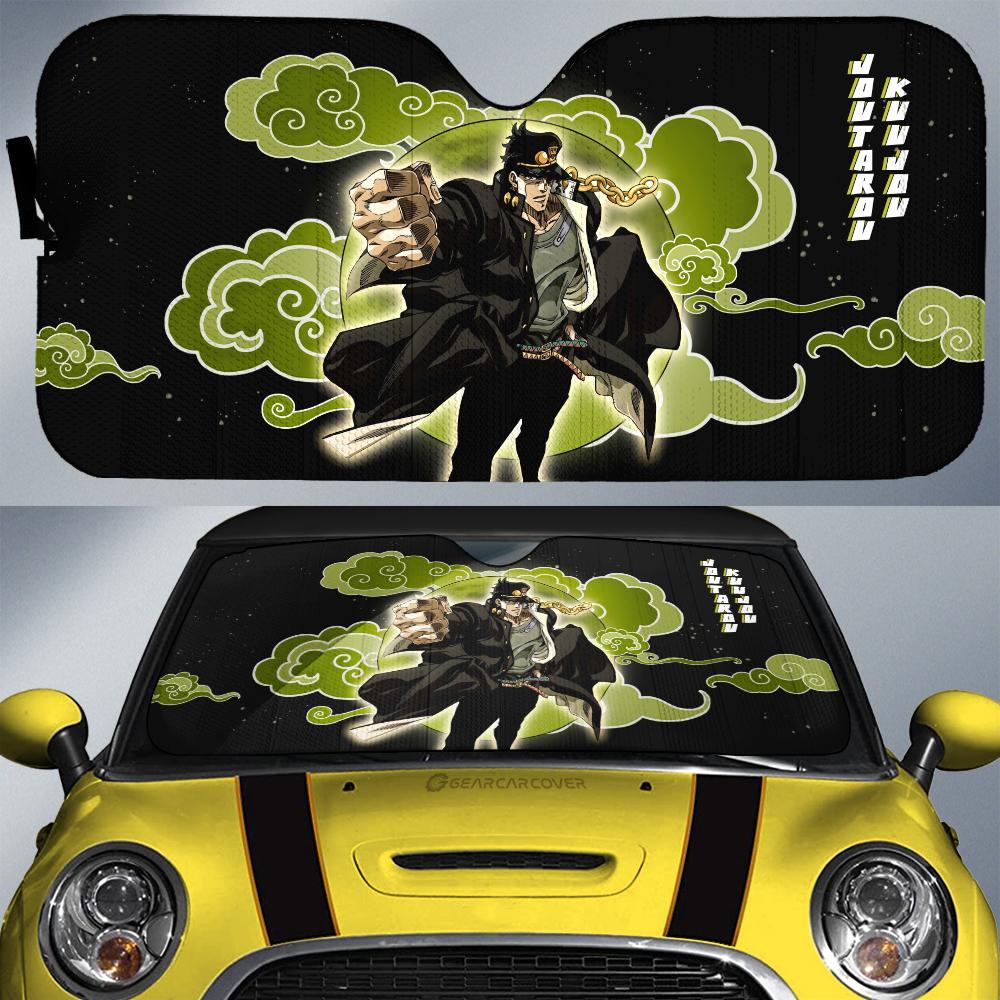 Joutarou Kuujou Car Sunshade Custom Bizarre Adventure - Gearcarcover - 1