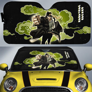 Joutarou Kuujou Car Sunshade Custom Bizarre Adventure - Gearcarcover - 1