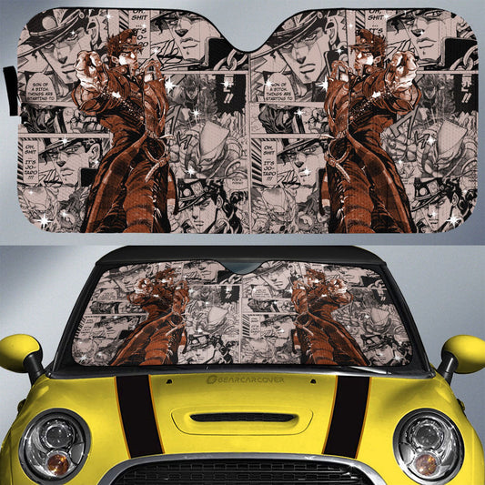 Joutarou Kuujou Car Sunshade Custom Car Accessories - Gearcarcover - 1