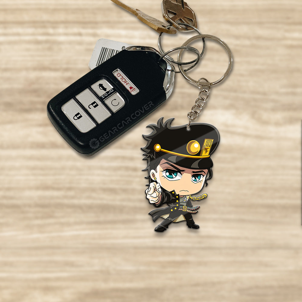 Joutarou Kuujou Keychain Custom Bizarre Adventure Car Accessories - Gearcarcover - 1