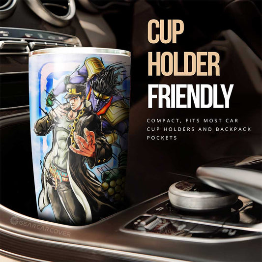 Joutarou Kuujou Tumbler Cup Custom Bizarre Adventures - Gearcarcover - 2