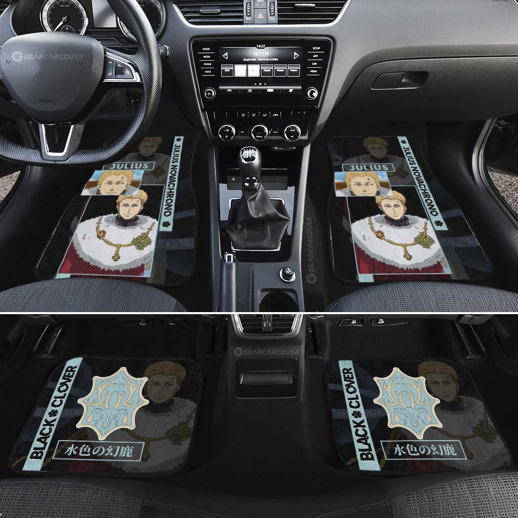 Julius Novachrono Car Floor Mats Custom Black Clover Anime - Gearcarcover - 1