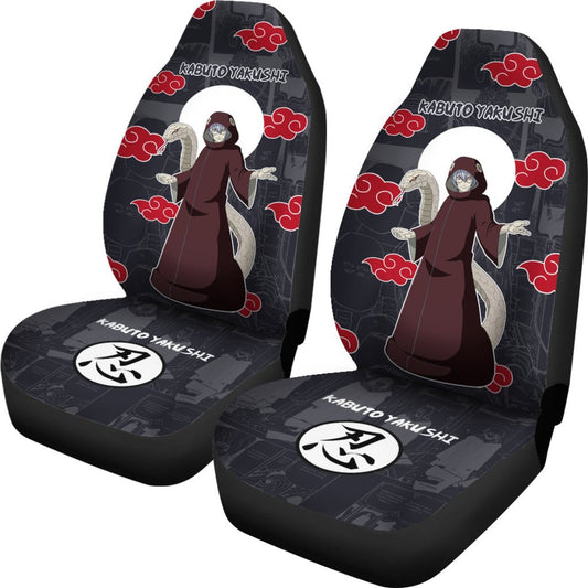 Kabuto Akatsuki Car Seat Covers Custom Anime Car Accessories - Gearcarcover - 2