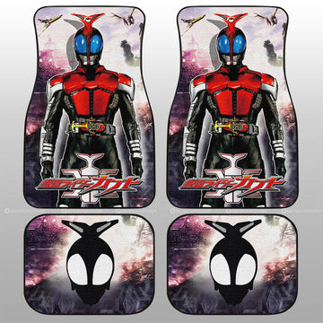 Kabuto Car Floor Mats Custom Kamen Rider Car Accessories - Gearcarcover - 1