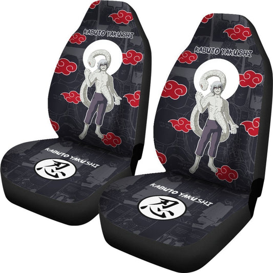 Kabuto Car Seat Covers Custom Akatsuki Anime Car Accessories - Gearcarcover - 2