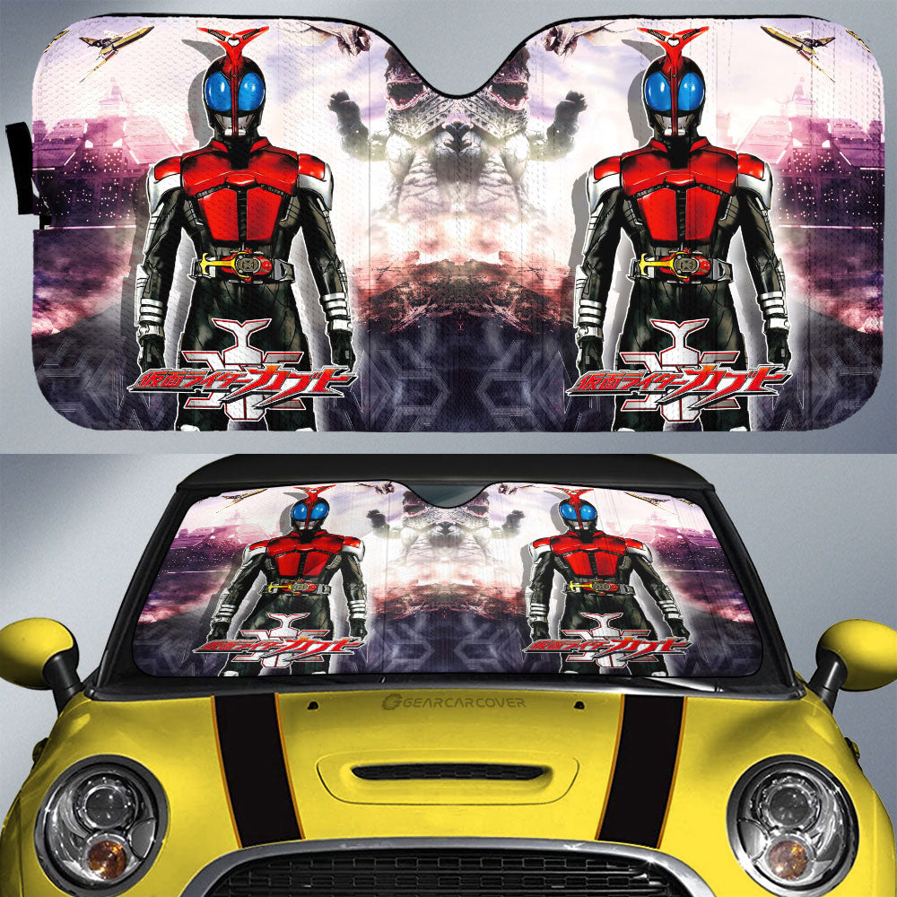 Kabuto Car Sunshade Custom Kamen Rider Car Accessories - Gearcarcover - 1