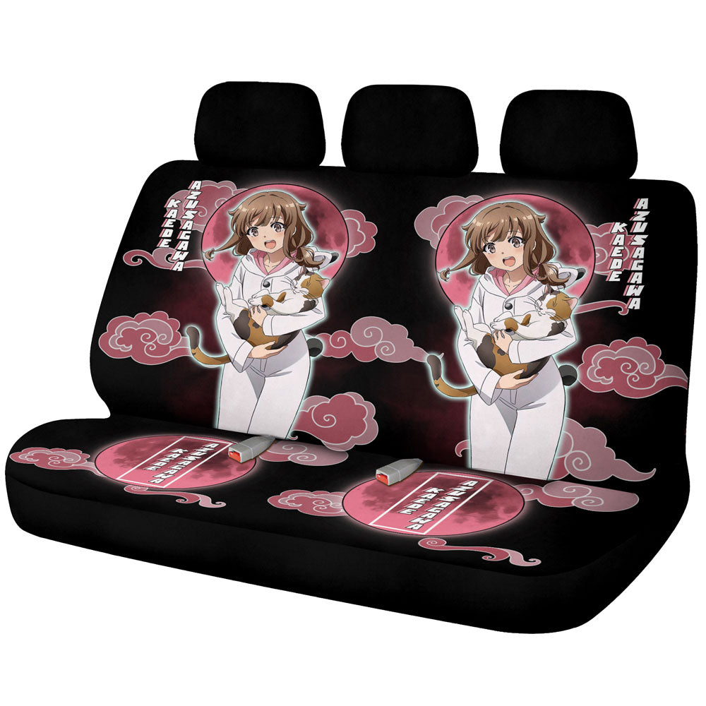 Kaede Azusagawa Car Back Seat Covers Custom Bunny Girl Senpai Car Accessories - Gearcarcover - 1