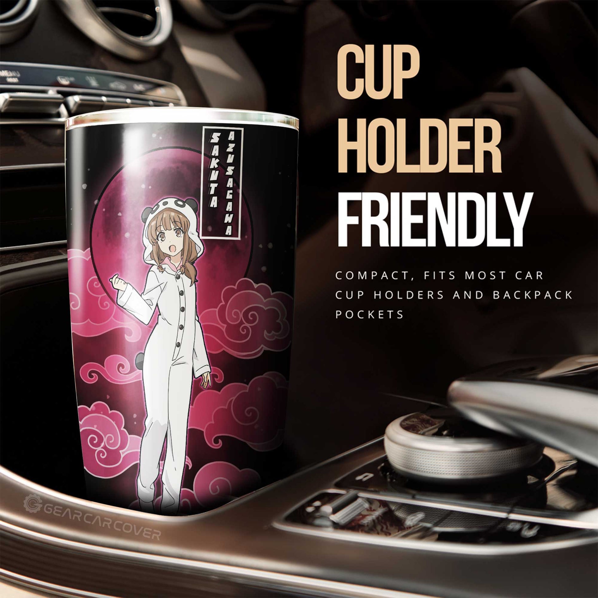 Kaede Azusagawa Tumbler Cup Custom Bunny Girl Senpai Car Accessories - Gearcarcover - 2
