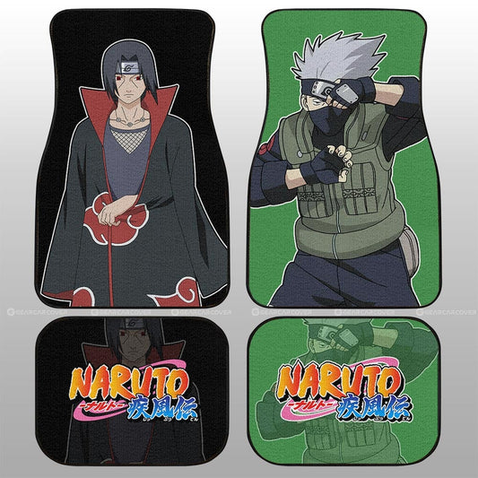 Kakashi And Itachi Car Floor Mats Custom Anime - Gearcarcover - 1