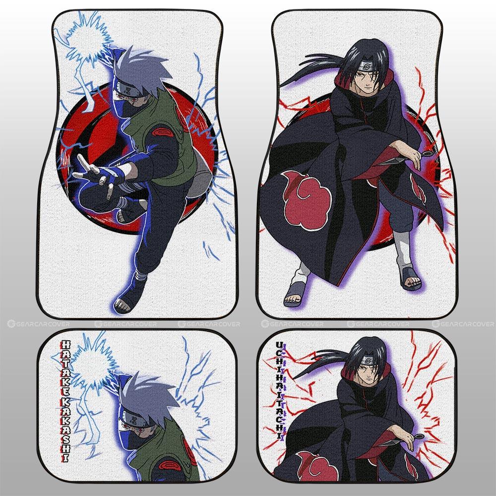 Kakashi And Itachi Car Floor Mats Custom For Fans - Gearcarcover - 1