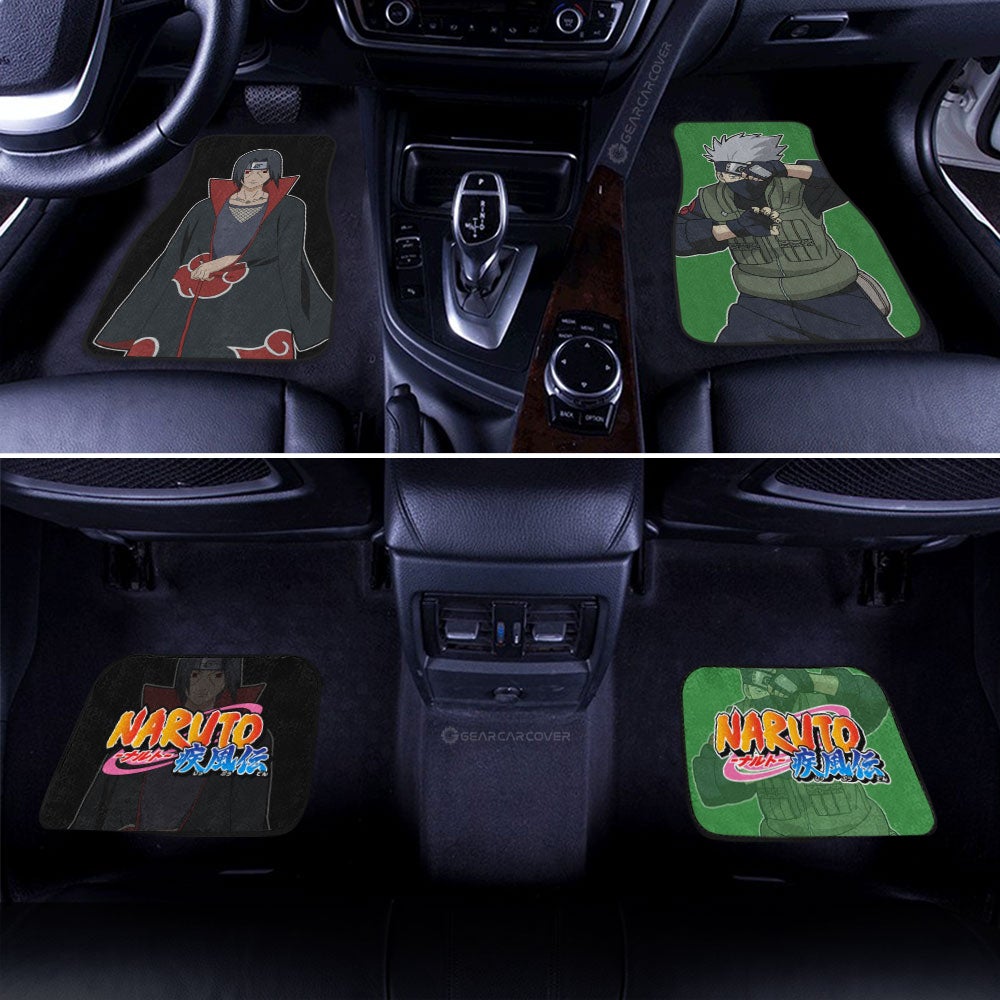 Kakashi And Itachi Car Floor Mats Custom NRT - Gearcarcover - 3