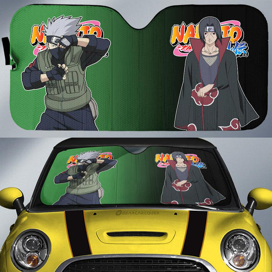 Kakashi And Itachi Car Sunshade Custom Anime - Gearcarcover - 1